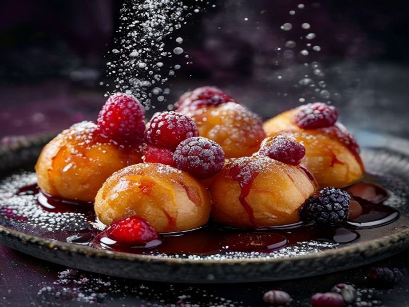 Berry Nebula - mixed berry topped puff balls